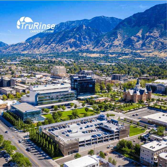 Arial view of Provo, Utah