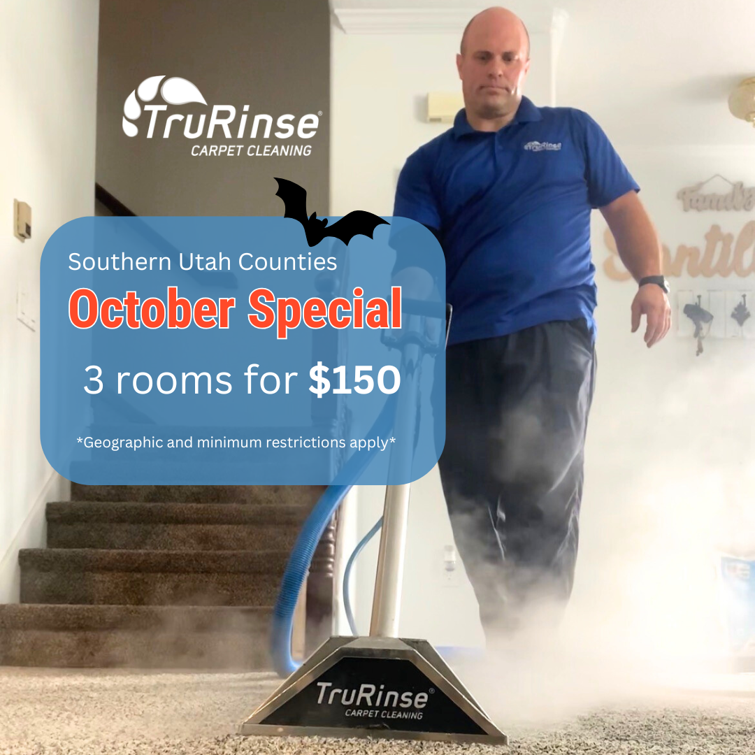 TruRinse monthly special: 3 rooms cleaned for $119