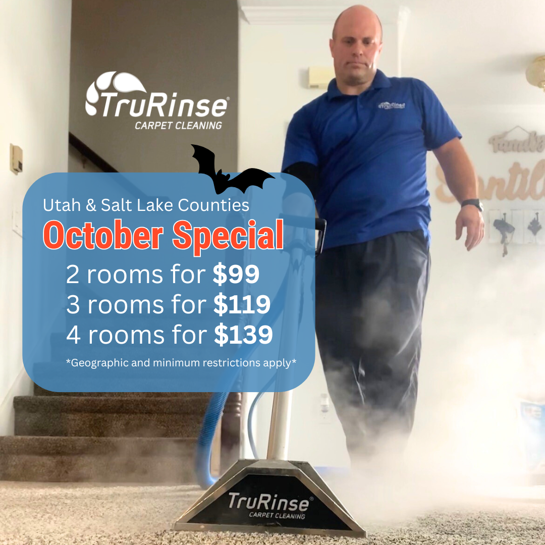 TruRinse monthly special: 3 rooms cleaned for $119